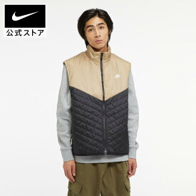 【30%OFFクーポン対象】ナイキ Therma-FIT ウィンドランナー メンズ ミッドウェイト パファー ベストnike アウター コート 冬 HO23 fb8202-01050 ウェア 黒 あったか cpn30 mtm 25cpn