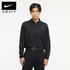 ナイキ Dri-FIT ビクトリー メンズ ハーフジップ ゴルフトップnike ウェア Dri-FIT ドライフィット dj5475-010 アウトドア 長袖 黒 白 cpn30 mtm