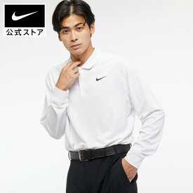 ナイキ Dri-FIT ビクトリー SOLID L/S ポロnike ゴルフウェア メンズ トップス Dri-FIT teamsports ロングスリーブ ロンT dn2345-100 アウトドア 長袖 黒 白 父の日 ギフト プレゼント mtm