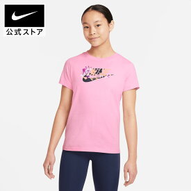 【20％OFFクーポン対象】ナイキ YTH ガールズ NSW アイコン クラッシュ FS S/S Tシャツnike ウェア キッズ SP24 子供 半袖 cpn20 ピンク