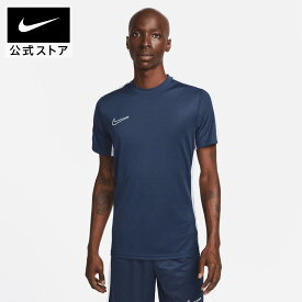 【40%OFFクーポン対象 12.12 13:00〜12.17 12:59】ナイキ Dri-FIT アカデミー メンズ ショートスリーブ サッカートップ NIKE サッカー ウェア トップス Tシャツ サステナビリティ Dri-FIT Mens S SP24 春物 部活 ネイビー 夏 半袖 ギフト