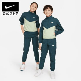 【40％OFFクーポン対象】ナイキウェア ジュニアトラックスーツnike ウェア キッズ セットアップ fd3058-328 部活 卒業祝い 通学50 cpn40 白