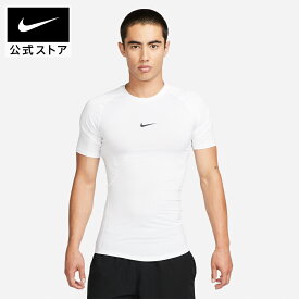 ナイキ プロ メンズ Dri-FIT タイト ショートスリーブ フィットネストップ NIKE ジム トレーニング ウェア トップス Tシャツ サステナビリティ ドライフィット Mens 白 半袖 ドライ 吸汗 速乾 FA24