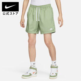 【40%OFFクーポン対象 11.4 0:00〜11.11 1:59】ナイキ スポーツウェア メンズ ウーブン フロー ショートパンツ NIKE ウェア ボトムス ハーフパンツ Mens Sportswear 公式 グリーン 緑 通気性 快適 メッシュ 弾く 撥水 ノンストレス 筋トレ FA24