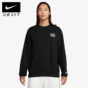 【50%OFFクーポン対象 8.4 20:00〜8.5 23:59】ナイキ クラブ FT ボルト L/S クルー NIKE ライフスタイル ウェア トップス Mens Sportswear アパレル 運動 スポーツ ロゴ 黒 ランニング ウォーキング ジョギング ギフト 贈り物 FA24