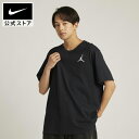 ジョーダン ジャンプマン メンズ ショートスリーブ Tシャツ NIKE バスケットボール ウェア トップス NBA Mens Jordan air クラシック 半袖 コットン 定番 刺繍 洗濯機洗い可能 FA24