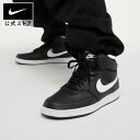 【期間限定価格 8.4 20:00〜8.11 1:59】ナイキ コート ビジョン MID NN NIKE シューズ ライフスタイル スニーカー Sportswear メンズ サステナブル SU23 黒 靴 dn3577-001 アウトドア ミッドカット 通勤 白 ギフト