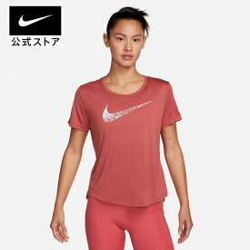 【40%OFF】ナイキ スウッシュ ラン ウィメンズ ショートスリーブ ランニングトップnike レディース トップス 半袖 ウェア 白 プレゼント 父の日 Tシャツ #楽天ナイキSS2406 mtm