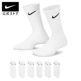 ナイキ エブリデイ キッズ クッションド クルー ソックス (6足) NIKE ソックス キッズ Kids 白 SU24