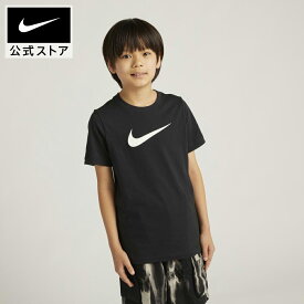 【50%OFFクーポン対象 7.18 0:00〜7.20 23:59】ナイキ YTH NSW スウッシュ 2 S/S Tシャツ FS NIKE ウェア トップス キッズ Tシャツ Kids SP24 ジュニア 子供 半袖 白 男の子 女の子