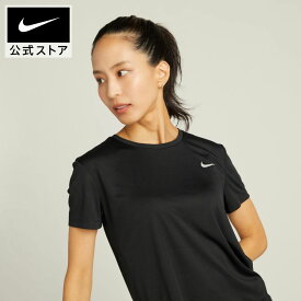 【40%OFFクーポン対象 11.4 0:00〜11.11 1:59】ナイキ マイラー ウィメンズ ショートスリーブ ランニングトップ NIKE ランニング ウェア トップス レディースTシャツ SU23 aj8122-010 黒 夏 半袖