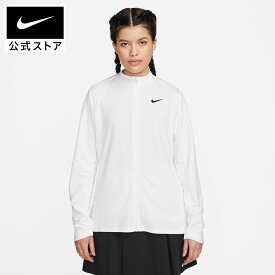 【クリアランス価格】ナイキ ウィメンズ DF UVカット CLB フルジップ L/S トップ NIKE ゴルフ ウェア 秋冬 トップス ロングスリーブ 長袖 SU23 UVカット dx1490-100 アウトドア 白 レディース ギフト