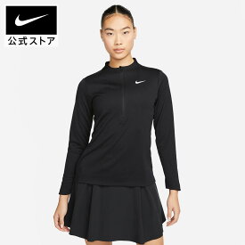 【クリアランス価格】ナイキ ウィメンズ DF UVカット CLB ハーフジップ L/S トップ NIKE ウェア 秋冬 ゴルフトップス ロングスリーブ UVカット dx1492-010 アウトドア 長袖 黒 レディース ギフト