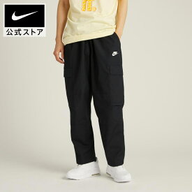 【40%OFFクーポン対象 12.7 0:00〜12.8 23:59】ナイキ クラブ メンズ ウーブン カーゴ パンツ NIKE ライフスタイル ウェア ボトムス パンツ Mens Sportswear FA23 dx0614-010 防寒 longlength 黒 ギフト