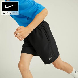 ナイキ マルチ ジュニア Dri-FIT トレーニングショートパンツ nike SU23 ウェア ボトムス ハーフパンツ キッズ dx5382-010 男の子 アウトドア 部活 通学 黒 白