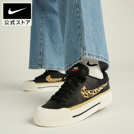 ナイキ ウィメンズ コート レガシー リフト NIKE シューズ スニーカー 靴 厚底 アニマル ヒョウ柄 ローカット カジュアル おしゃれ レディース レオパード ブラック 黒 公式 ギフト SP25 【Black_c】