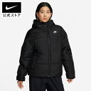 【40%OFFクーポン対象 11.12 10:00〜11.18 23:59】ナイキウェア クラシック パファー ウィメンズ Therma-FIT ルーズ フーデッド ジャケット NIKE ライフスタイル ウェア トップス パーカー ジャケット Therma-FIT Womens Sportswear HO23 黒 あったか