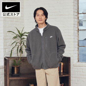 【50%OFFクーポン対象 11.19 0:00〜11.27 1:59】ナイキ スポーツウェア クラブ メンズ フリース ジャケット NIKE アウター もこもこ フルジップ 長袖 グレー ロゴ 暖か ポケット カジュアル 防寒 ゆったり 公式 HO24