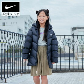 【期間限定価格 3.4 20:00〜3.11 1:59】ナイキ YTH NSW TF ADP パファー ミッド タイ ジャケット NIKE キッズ ジュニア ユニセックス 中綿ジャケット ミドル丈 Therma-FIT 撥水加工 胸元ワンポイント 130cm-170cm HO25