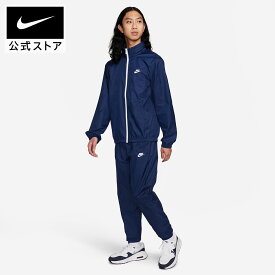 【40%OFFクーポン対象 6.20 20:00〜6.26 1:59】ナイキ スポーツウェア クラブ メンズ ラインド ウーブン トラックスーツ NIKE ライフスタイル ウェア セットアップ Mens Sportswear トップス SP24 ボトムス 白 ギフト