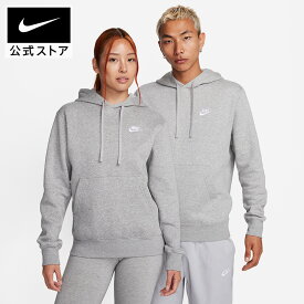 ナイキウェア クラブ フリース プルオーバー パーカー スウェット NIKE メンズ ユニセックス フーディー ライフスタイル ウェア トップス フード アウトドア 定番 あったか 長袖 起毛 グレー XS-3XL bv2655-063