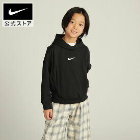 ナイキ YTH DF フリース プルオーバー L/S フーディ NIKE キッズ ジュニア 子供服 パーカー ドロップショルダー Dri-fit 速乾 通学 部活 男の子 女の子 黒 ブラック 130cm-170cm SP26