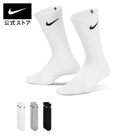 【40%OFF/2BUY10%OFFクーポン対象 6.7 12:00〜6.8 23:59】ナイキ パフォーマンス クルー ジュニアソックス (3足) NIKE キッズ 子ども 靴下 ソックス クルー丈 男女兼用 ユニセックス 3足セット Dri-fit 通学 部活 マルチカラー XS-M sx4719-967 通勤