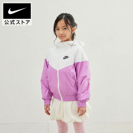 【2000円OFFクーポン対象 3.6 12:00〜3.8 23:59】ナイキ YTH NSW WR フーディ ジャケット NIKE キッズ 子供用 ランニングウェア ウィンドランナージャケット 雨の日対策 撥水加工 白 バイカラー 130cm-170cm SP26