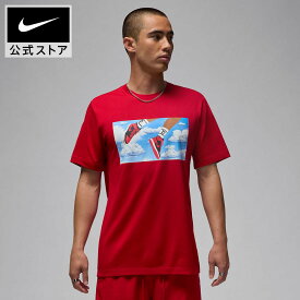 【40%OFFクーポン対象 11.4 0:00〜11.11 1:59】ジョーダン フライト エッセンシャル メンズ Tシャツ NIKE mens トップス 半袖 Jordan Jumpman 赤 レッド イラスト プリント バスケ カジュアル コットン100％ 普段着 FA25