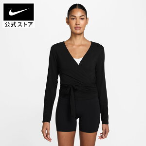 ナイキ ウィメンズ ワン DF RELAXED L/S トップ NIKE レディース トップス 長袖 黒 ブラック Vネック ジム トレーニング フィットネス ウェア 速乾 軽量 ジャージー素材 FA25
