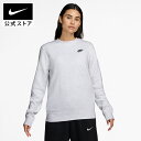 【期間限定価格 7.4 20:00〜7.11 1:59】ナイキ スポーツウェア クラブ フリース ウィメンズ クルーネック スウェットシャツ NIKE ライフスタイル ウェア トップス Womens Sportswear グレー シンプル 起毛 保温 長袖 公式 ギフト 親子コーデ HO24