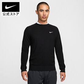 【期間限定価格 11.4 0:00〜11.11 1:59】ナイキ ツアー メンズ ゴルフセーター NIKE ゴルフ ウェア トップス Mens 暖か あったか 防寒 重ね着 セーター 伸縮 ゴルフ練習 カジュアル 普段着 トレーニング 冬服 アウトドア クラシック 黒 HO24