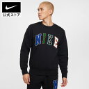 【50%OFFクーポン対象 12.9 0:00〜12.11 1:59】ナイキ クラブ メンズクルー NIKE ウェア スウェット トレーナー 黒 長袖 刺繍 ロゴ 起毛 フリース 快適 スポーツ 運動 カジュアル 日常 公式 HO24