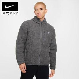 【40%OFFクーポン対象 11.4 0:00〜11.11 1:59】ナイキ スポーツウェア クラブ メンズ フリース ジャケット NIKE アウター もこもこ フルジップ 長袖 グレー ロゴ 暖か ポケット カジュアル 防寒 ゆったり 公式 HO24