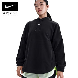 【40%OFFクーポン対象 11.12 10:00〜11.18 23:59】ナイキ ウィメンズ ワン TF ポーラー プルオーバー L/S フーディ NIKE レディース トップス パーカー フリース 起毛加工 オーバーサイズ 軽量 普段着 部屋着 黒 ブラック XS-2XL HO25