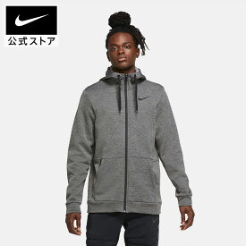 【40%OFFクーポン対象 11.12 10:00〜11.18 23:59】ナイキ サーマ メンズ フルジップ トレーニングパーカー NIKE mens アウター 羽織 フーディ 断熱性 速乾 ジム フィットネス ヨガ 体温調節 Dri-fit ドライフィット グレー S-2XL HO25