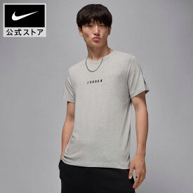 【春夏ウェア30%オフ/2BUY40%オフCPN対象 5.9 20:00〜5.13 23:59】ジョーダン エア メンズ Tシャツ NIKE グレー ライフスタイル JORDAN 刺繍 ロゴ HO25