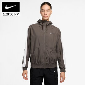 【20%OFFクーポン対象 7.12 12:00〜7.17 13:59】ナイキ スポーツウェア クラシック ウーブン ウィメンズ ルーズ UV プロテクション フーデッド ジャケット NIKE ウェア アウター 服 レディース カジュアル ポケット フード 軽い 公式 ギフト SP25