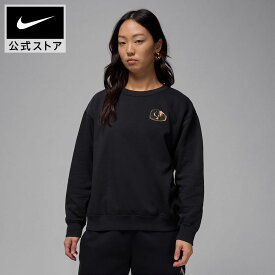 【3000円OFFクーポン対象 3.4 20:00〜3.5 23:59】ウィメンズジョーダン BRKLN FLC クルー L/S トップ GFX NIKE レディース トップス 長袖 スウェットシャツ トレーナー 軽量 フリース素材 JORDAN バックプリント 黒 ブラック XS-2XL SP26 起毛