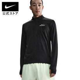 【20%OFFクーポン対象 2.10 20:00〜2.18 23:59】ナイキ DF ペーサーフラッシュ ハーフジップ L/S トップ NIKE メンズ ランニングウェア 運動着 リフレクティブ素材 サムホール Dri-FIT 速乾性 通気性 ブラック S-2XL SP26
