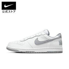ナイキ ビッグ LOW メンズシューズ NIKE メンズ スニーカー シューズ 靴 白 ホワイト ローカット レザー 本革 合成皮革 耐久性 カジュアル ライフスタイル 通勤 通学 24cm-32cm 355152-106 SU25 ライフスタイルシューズ