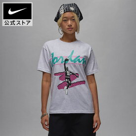 【クリアランス価格】ウィメンズ ジョーダン GF グラフィック MVP J84 S/S Tシャツ NIKE レディース トップス 半袖 コットンTシャツ Jordan ビンテージ レトロ ゆったり 柔らか 快適 公式 ギフト SU25