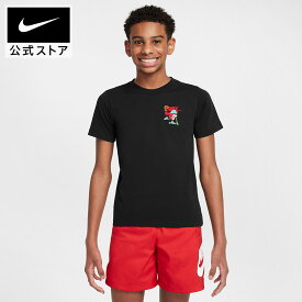 【期間限定価格 7.18 0:00〜7.26 1:59】ナイキ YTH NSW BOXY SCOOTER NIKE キッズ 子ども ジュニア トップス Tシャツ 半袖 子供服 黒 ブラック バックプリント 通学 部活 普段着 綿100％ コットンTシャツ 公式 ギフト SU25