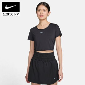 【クリアランス価格】ナイキ ワン クラシック ウィメンズ Dri-FIT ショートスリーブ クロップド ツイスト トップ NIKE レディース トップス Tシャツ クロップド丈 バックオープン 背中開き 散歩 公式 SU25