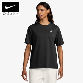 【クリアランス価格】ジョーダン エッセンシャル ウィメンズトップ NIKE レディース トップス 半袖 Tシャツ jordan 黒 ブラック ドロップショルダー 普段着 Jumpman ロゴ コットン100％ 公式 ギフト SU25