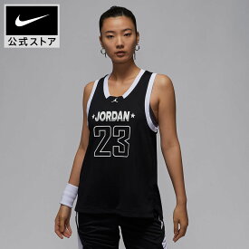 【2BUY30%OFFクーポン対象 2.10 20:00〜2.18 23:59】ジョーダン 23 ジャージー ウィメンズタンクトップ NIKE レディース タンクトップ ノースリーブ 黒 ブラック Jordan Vネック メッシュ 軽量 通気 スポーティー 公式 ライフスタイル ギフト SU25