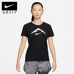 【50%OFFクーポン対象 10.28 0:00〜10.31 23:59】ナイキ トレイル ウィメンズ Dri-FIT Tシャツ NIKE レディース トップス 半袖 黒 ブラック ジョギング ランニング トレーニング 運動 部活 スポーツ 軽量