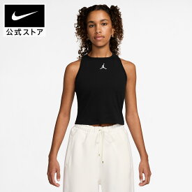 【クリアランス価格】ジョーダン エッセンシャル ウィメンズタンクトップ NIKE レディース タンクトップ アメリカンスリーブ アメスリ 黒 ブラック クロップド丈 レーサーバック リブ素材 公式 ギフト SU25