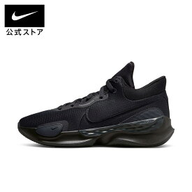 【シューズ30%オフ/2BUY40%オフCPN対象 5.9 20:00〜5.13 23:59】ナイキ リニュー エレベート III NIKE メンズ ハイカット バスケットボールシューズ バッシュ サポート性 安定感 フィット感 トリプルブラック 22.5cm-32cm DD9304-001 SU26