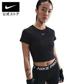 【期間限定価格+Tシャツ30%オフCPN対象 4.24 20:00〜4.27 9:59】ナイキ ウィメンズ NP DF AOJ GG S/S トップ NIKE Womens レディース アクティブトップス スポーツトップ スポーツミックス ジャカード素材 Dri-FIT 吸汗速乾 黒 ブラック XS-2XL SU26